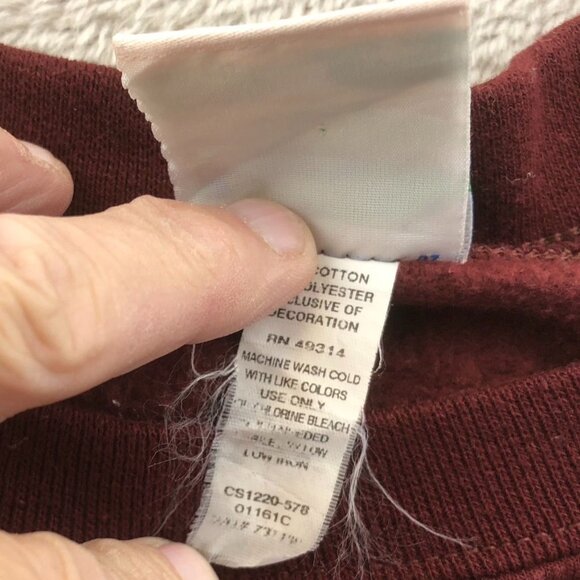 Gateway Technical College Men's Sweatshirt 3X Champion Eco Red Fleece Pullover - Picture 7 of 9